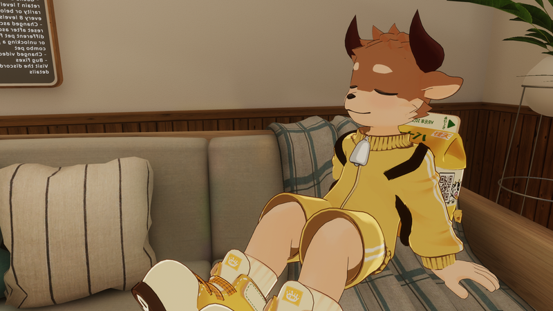 みけじんさんに作っていただいた牛アバター＋牛ジャージ🐮