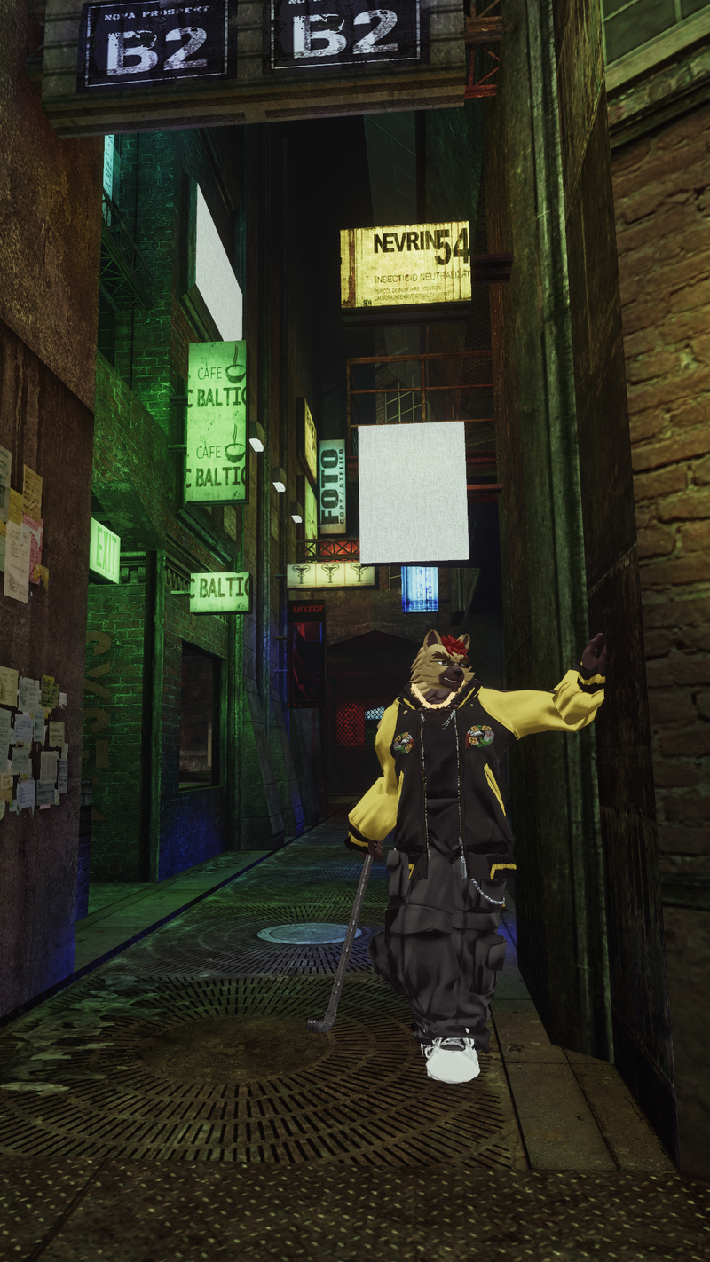 黒鳥ケモノ工房さんのルーガン族
＋DOBUITA STYLE
＋レレくんの鎖ネックレス
＋よるねこキャット屋さんのサングラス
＋